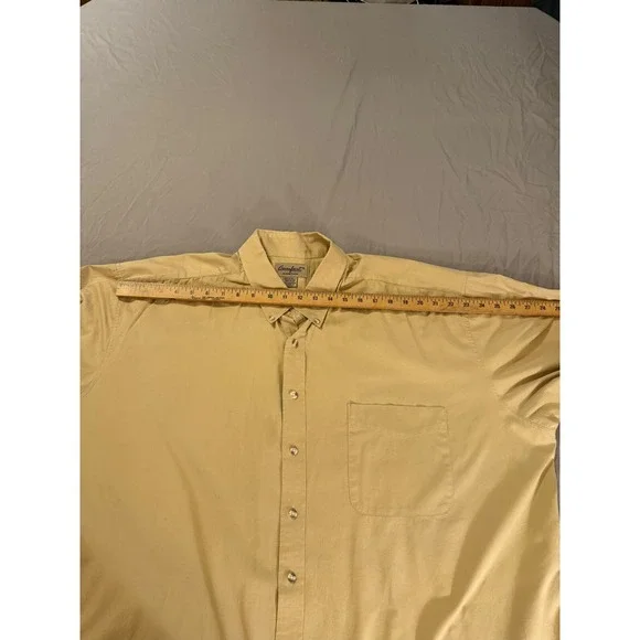 Big & Tall George Foreman Comfort Zone 3XL Khaki Beige S/S shirt - Picture 5 of 6